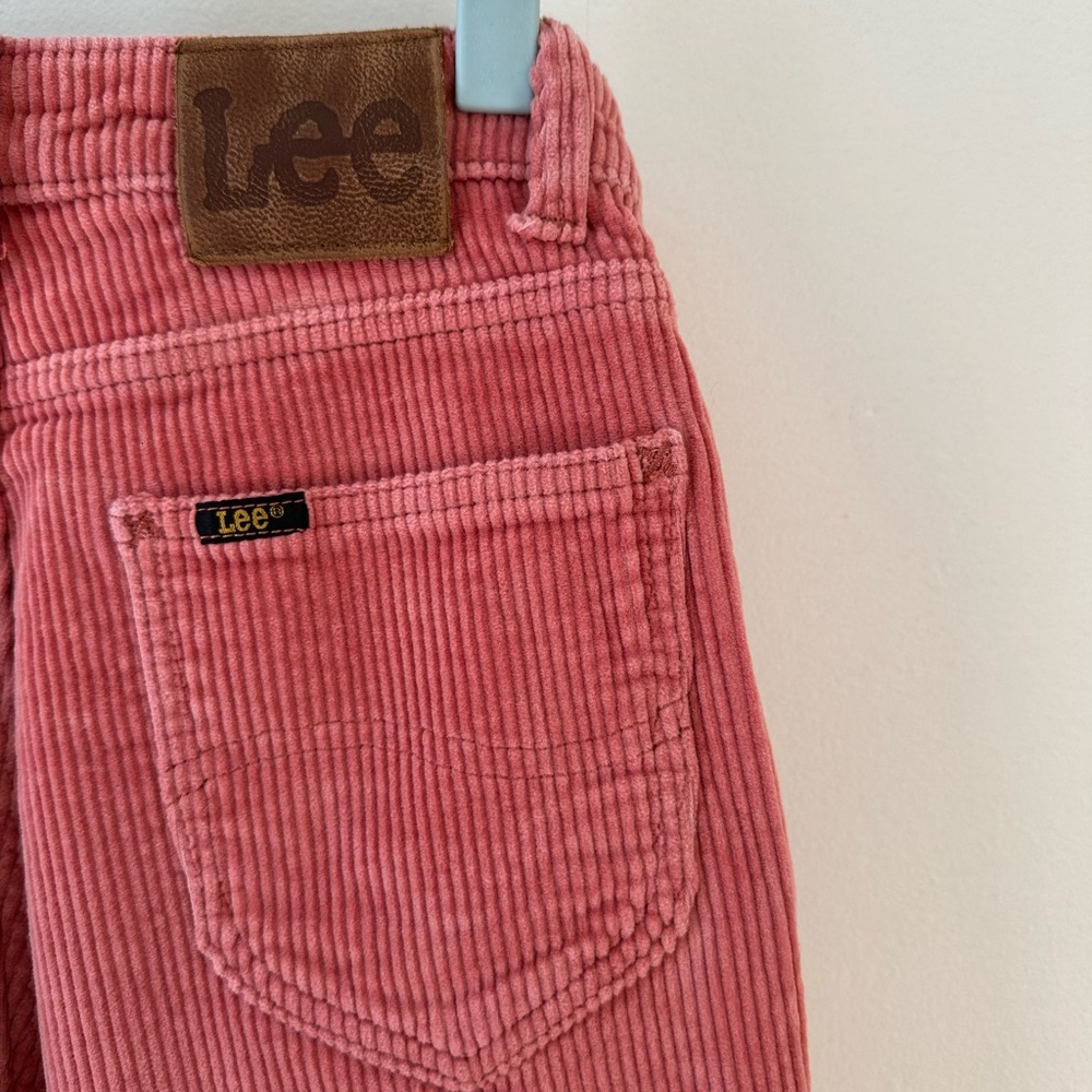 High rise pink corduroy Lee pants